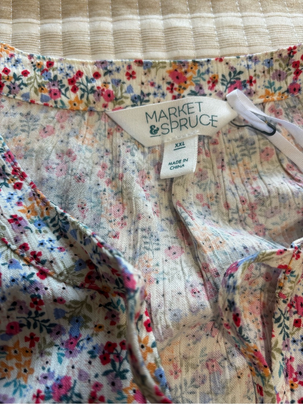Market and Spruce XXL Tiered Floral Dress - Picture 4 of 8